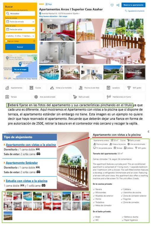 Apartamentos Arcos I Superior Casa Azahar Alcossebre Eksteriør billede